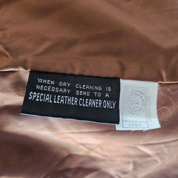 Vintage 80s Wilson’s Leather Adventure Bound Longline Brown Trench Jacket Small - Picture 14 of 14